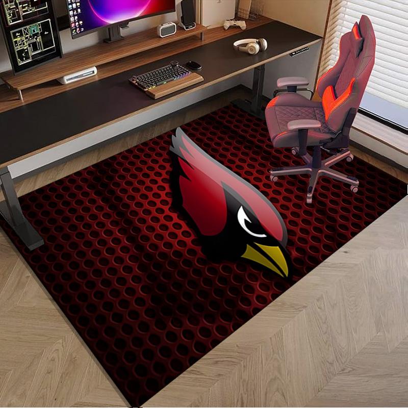 Коврик с логотипом Arizona Cardinals для офиса, коврик под стул, декоративный ковер, коврик для гостиной, большой размер, подарки для фанатов, рождественские подарки