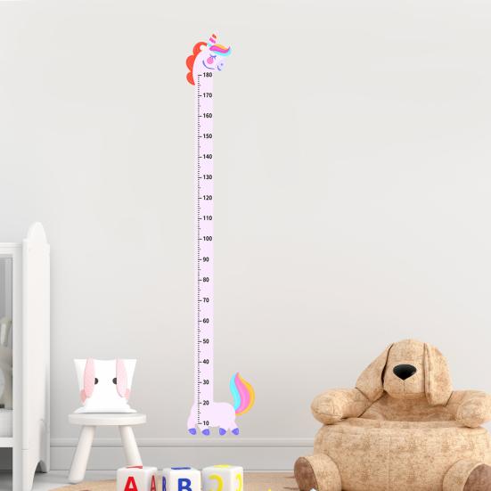 Детский ростомер Детская ростовая линейка с клейким животным узором