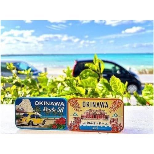 Blue Link Okinawa Shurijo Castle Mint Tin 16g x 30 Pieces, Japanese Breath Mints Candy Souvenir Pack