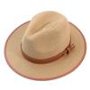 Панама, летние солнцезащитные шляпы для женщин и мужчин, пляжная соломенная шляпа в стиле джаз для мужчин, кепка с защитой от ультрафиолета, шапка для отдыха