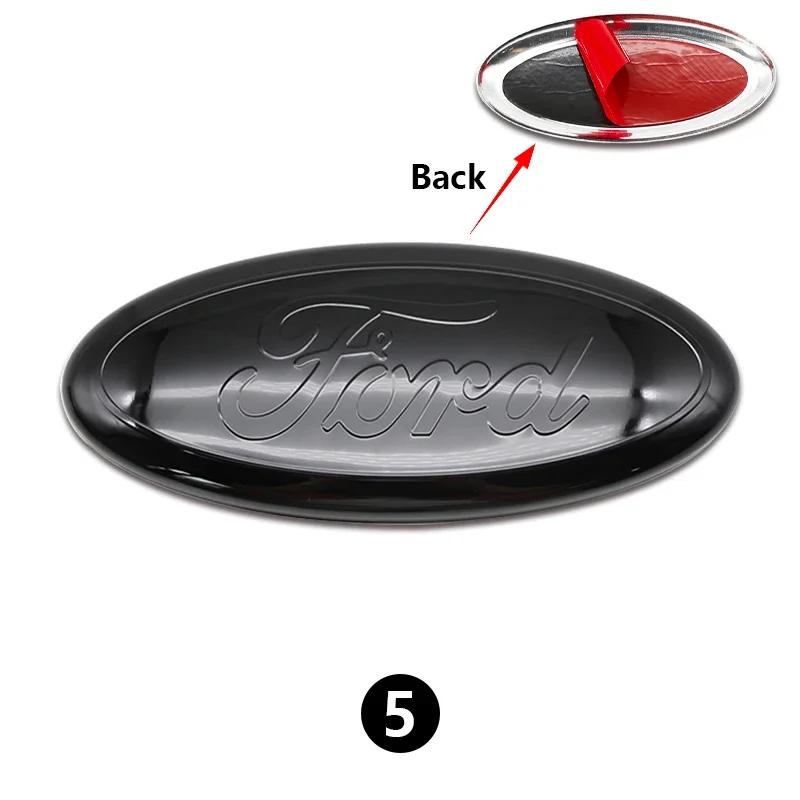 New 2026 Car Sticker Ford New 2025 Hot 12.5~22.5cm Car Front Grille Logo Hood Sticker Trunk Accessories For Ford Focus mk2 mk3 F