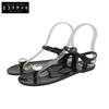 CC Logos Backstrap Rubber Tong Sandals Women's Black Size 37 Shoes 37 blackUsed