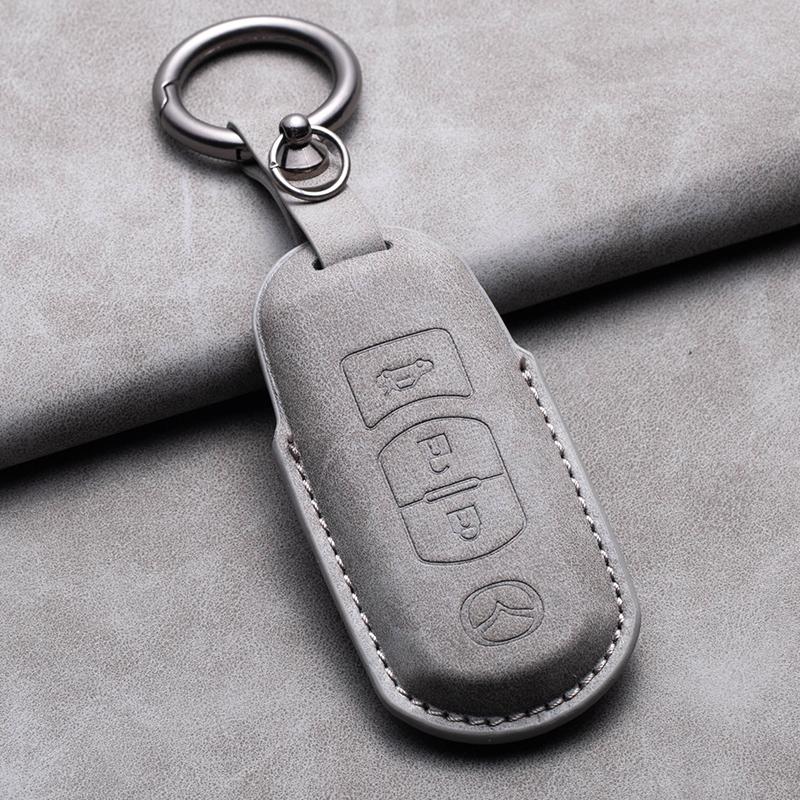 Sheepskin 2/3 Buttons Car Remote Key Case For Mazda 2 3 6 Atenza Axela Demio CX-5 CX5 CX-3 CX7 CX-9 2015 2016 2017 2018 2019
