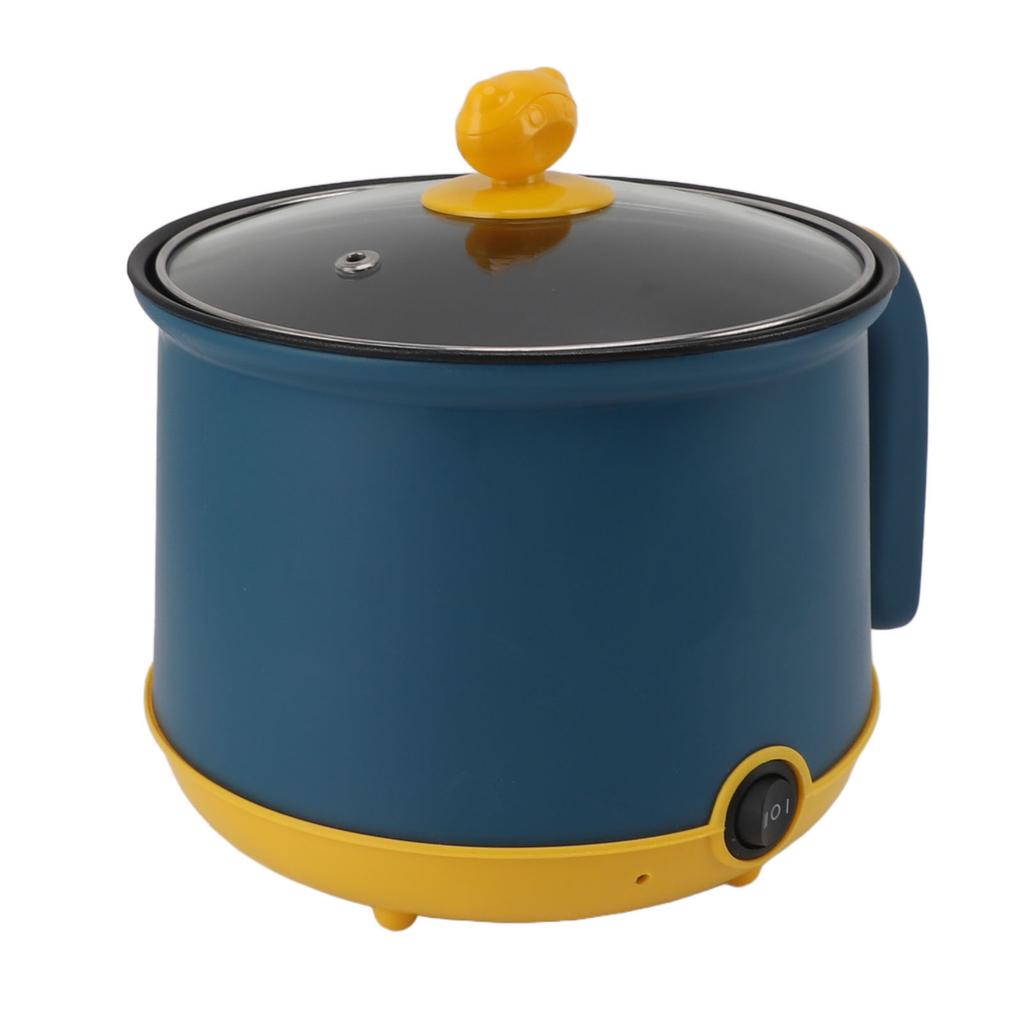 Электрическая мини-кастрюля 1,8 л 600 Вт с антипригарным покрытием, регулируемая на 2 уровня, электрическая кастрюля из нержавеющей стали, электрическая