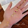 Vintage Brushed Cherry Blossom Paraiba Bracelet Niche Light Luxury Exquisite High-End Jewelry