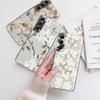 Прозрачный чехол с белым цветком и цветочным принтом для Samsung Galaxy S23 S22 S21 S20 Fe Ultra S10 S9 S8 Plus 10e S10lite Note 10plus 20ultra