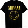Новая Мужская Футболка Рок-Группы Nirvana Хип-Хоп Стиль Мужская и Женская Оверсайз Y2K Футболка Повседневная Свободная Уличная Унисекс Одежда