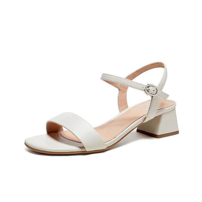 Сандалии GOLDEN CAMEL женские повседневные толстые туфли на ремешке для женщин кожаные туфли-лодочки мягкие модные босоножки на высоком каблуке новые