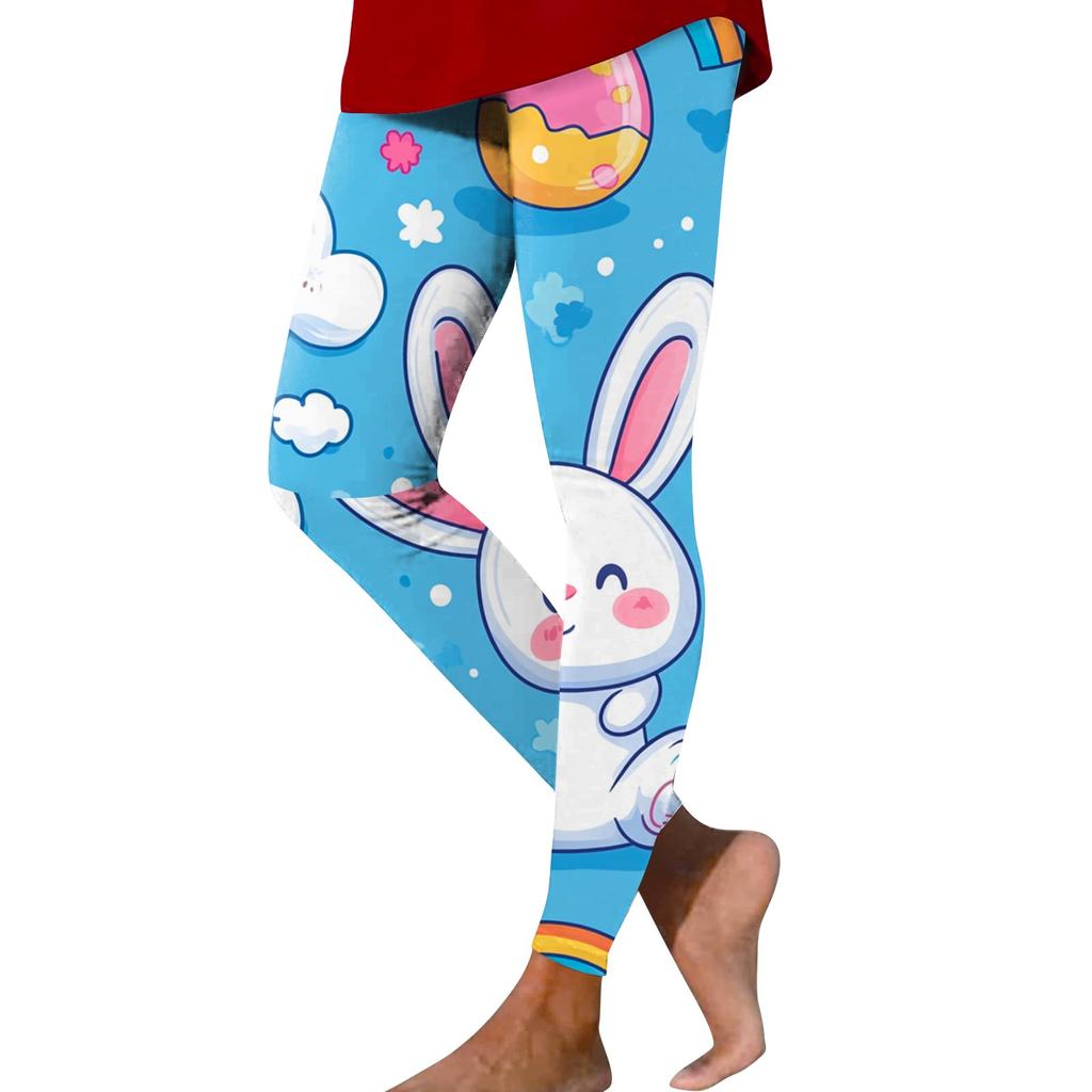 Women's Casual And Fashionable Outdoor Holiday Print Plaid Print Slim Fit Elastic Yoga Pants Nine Minute Pants