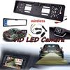 HD 1080P European Car License Plate Frame Reversing Rearview Night Vision Camera