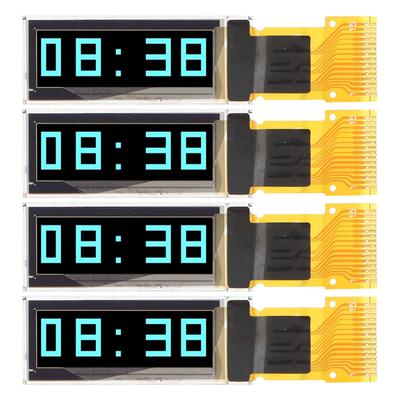 4 шт. 0,91-дюймовый дисплей Органический светодиод Интерфейс SPI 15-контактный дисплейный модуль Синий