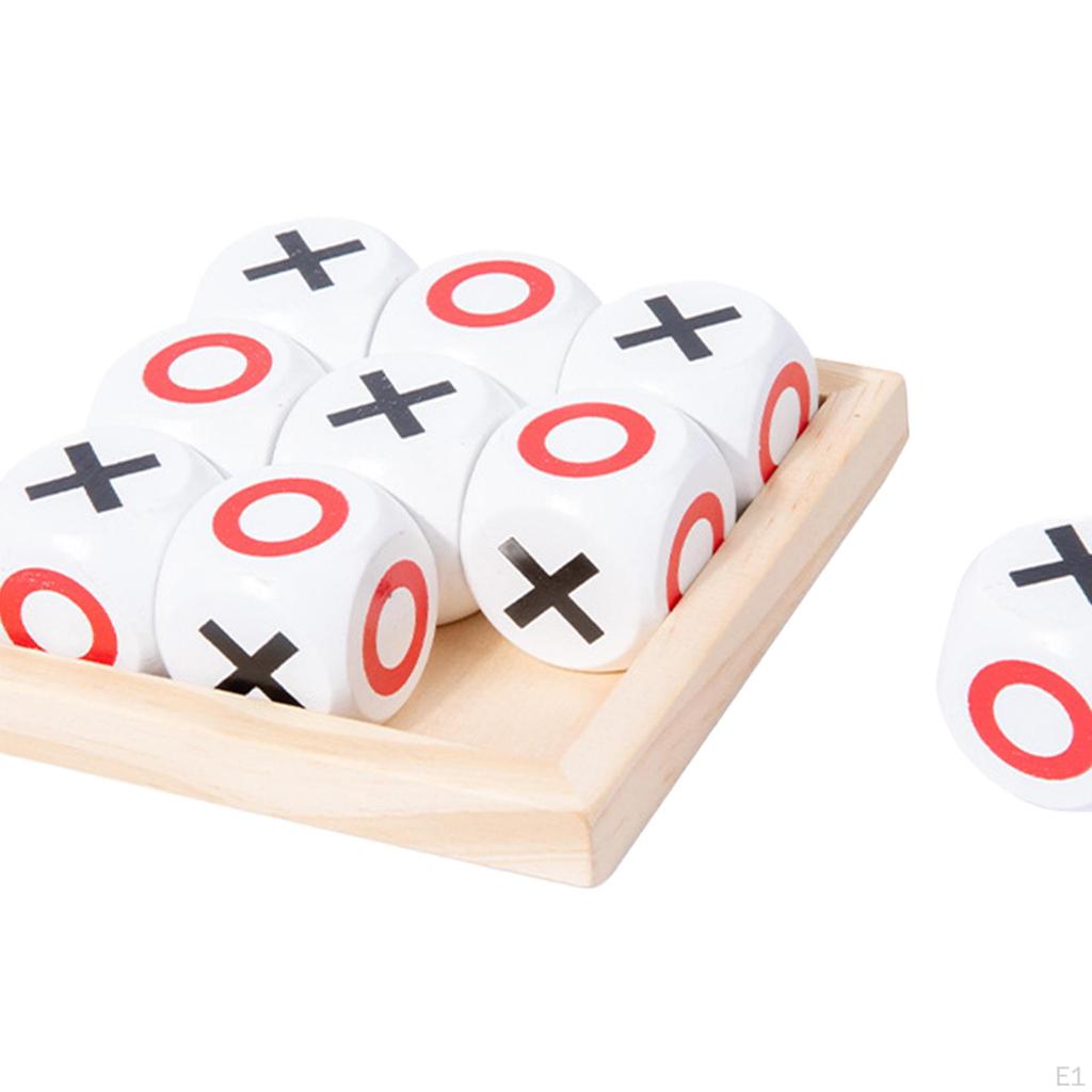 Настольная игра Tic TAC Toe, крестики-нолики XO, шахматный журнальный столик ручной работы для детей