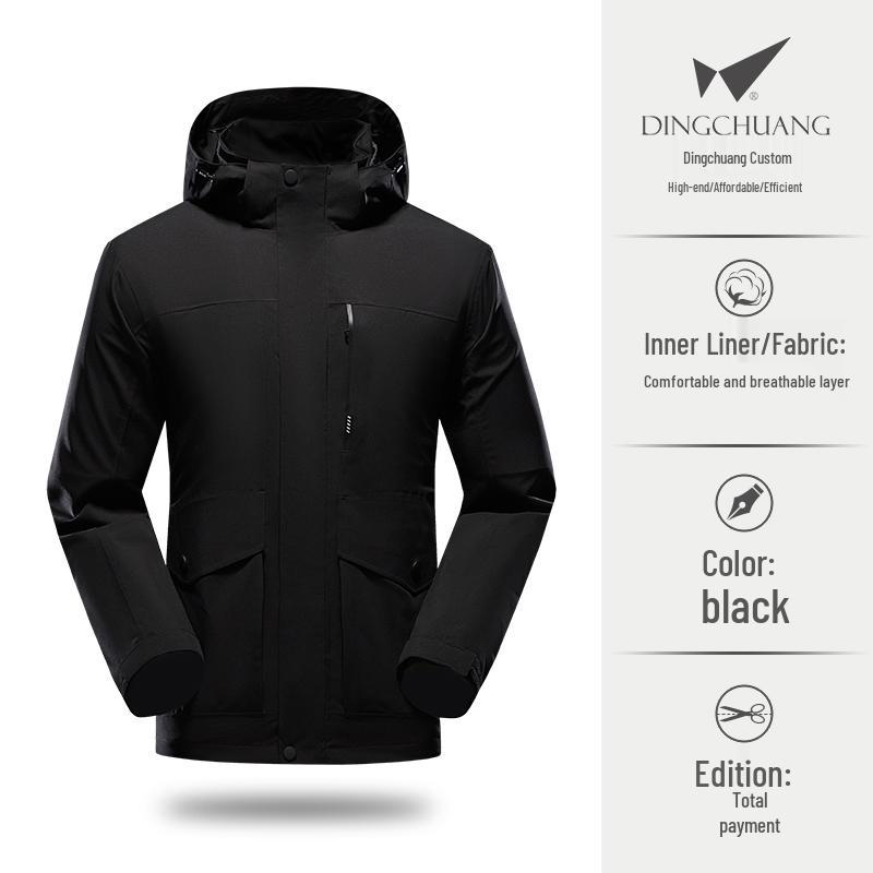 Ветровка с капюшоном и вышивкой для Toyota Honda, рабочая одежда для улицы - Легкая куртка на молнии