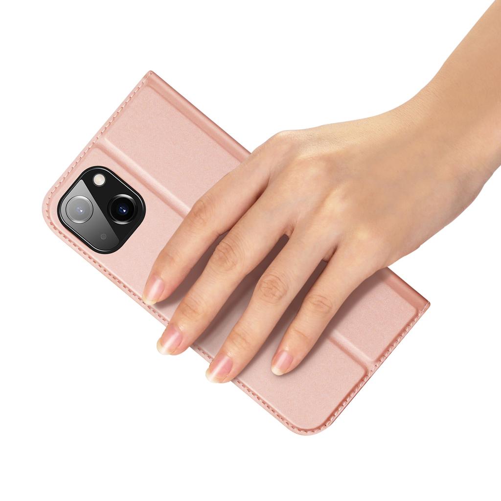 Dux Ducis Skin Pro Wallet Flip Case for iPhone 15 Plus - Pink