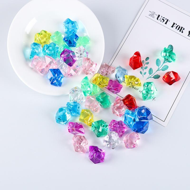 Acrylic Simulation Transparent Crushed Ice Stones Colorful Crystal Fish Tank Landscape Decor Materials DIY Handmade Accessories