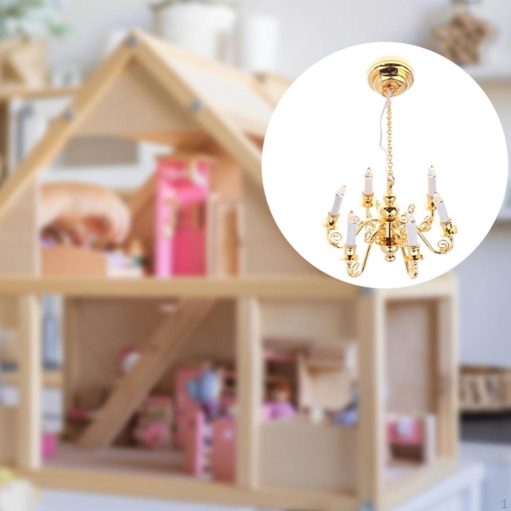 ,1:12 масштаб кукольный домик светильник светильник, подарок мебель игрушка дом имитация лампа модель куклы