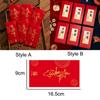 6PCS Vintage Luck Money Envelopes Red Pocket Money Pocket New Year Red Envelope  Chinese New Year
