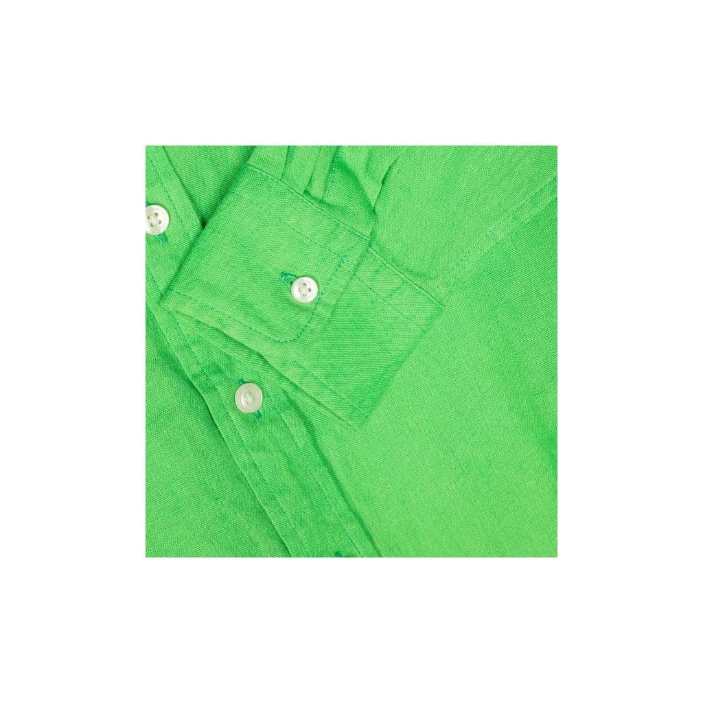 Рубашка Polo Ralph Lauren Ss22, однотонная, с вышитым логотипом в виде пони, однобортная, с длинным рукавом, для детей, детские рубашки 323865270-009