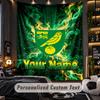TapestryNorwich City Custom Name Text Personalized Wall Hanging Tapestry Home Wall Decor