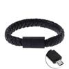 Кабель для передачи данных, браслет для быстрой зарядки, USB-зарядное устройство, кожаное портативное устройство для Android iPhone Type-C