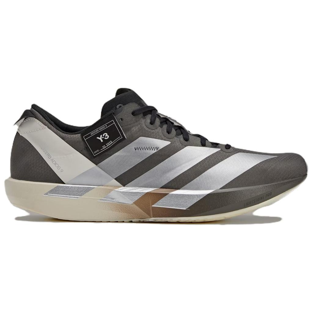 Y-3 Y 3 Adios 9 Comfortable And Lightweight Breathable Low top Running Shoes Unisex Gray JS3151