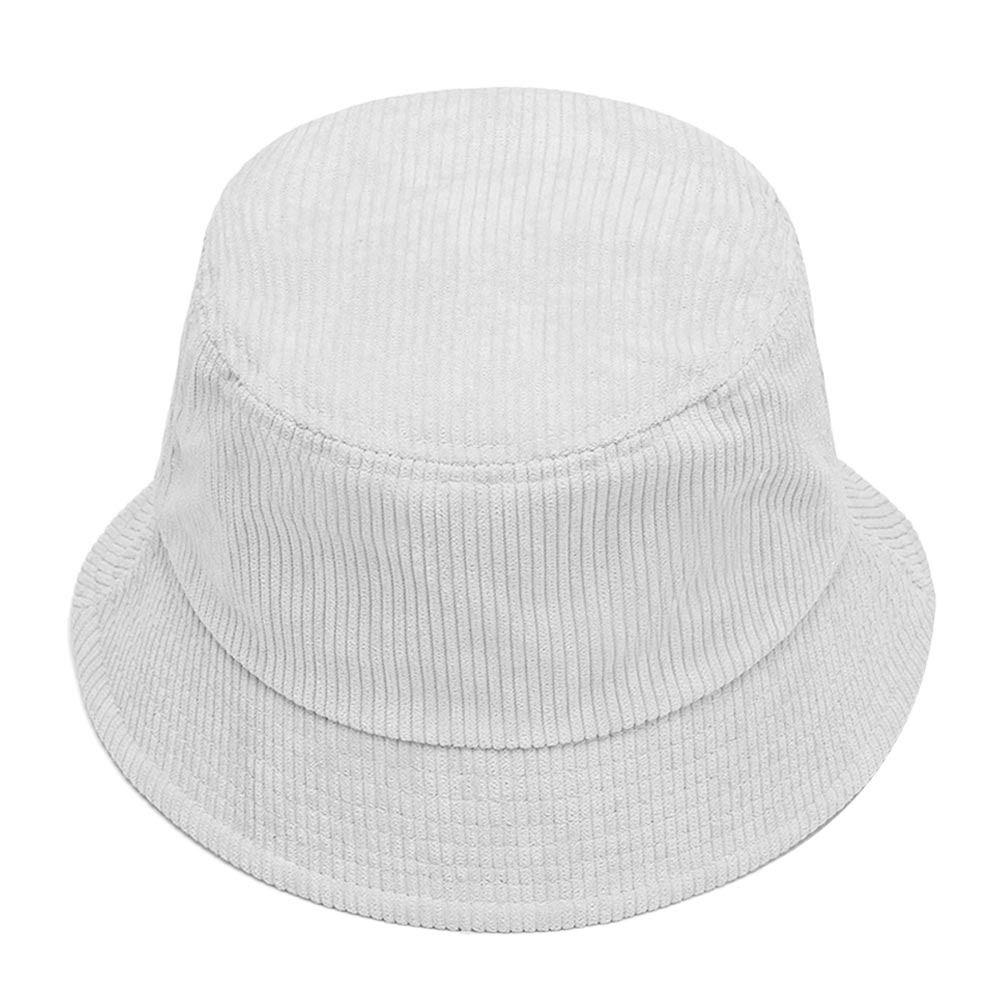 Corduroy Bucket Hat Soft Panama Hat Outdoor Sun Cap Men Women