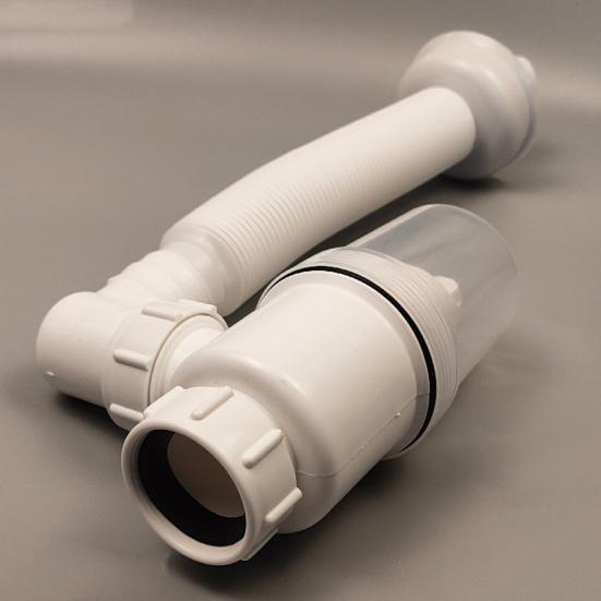 1 Set Sink Drain Pipe Easy Installation Odor Resistant Universal Sewer Pipe Kit for Bathroom Home Kitchen