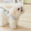Spring and Summer Dog Breathable Summer Cute Full of Small Flower Mesh Traction Vest Small Dog Cat Pet Clothes