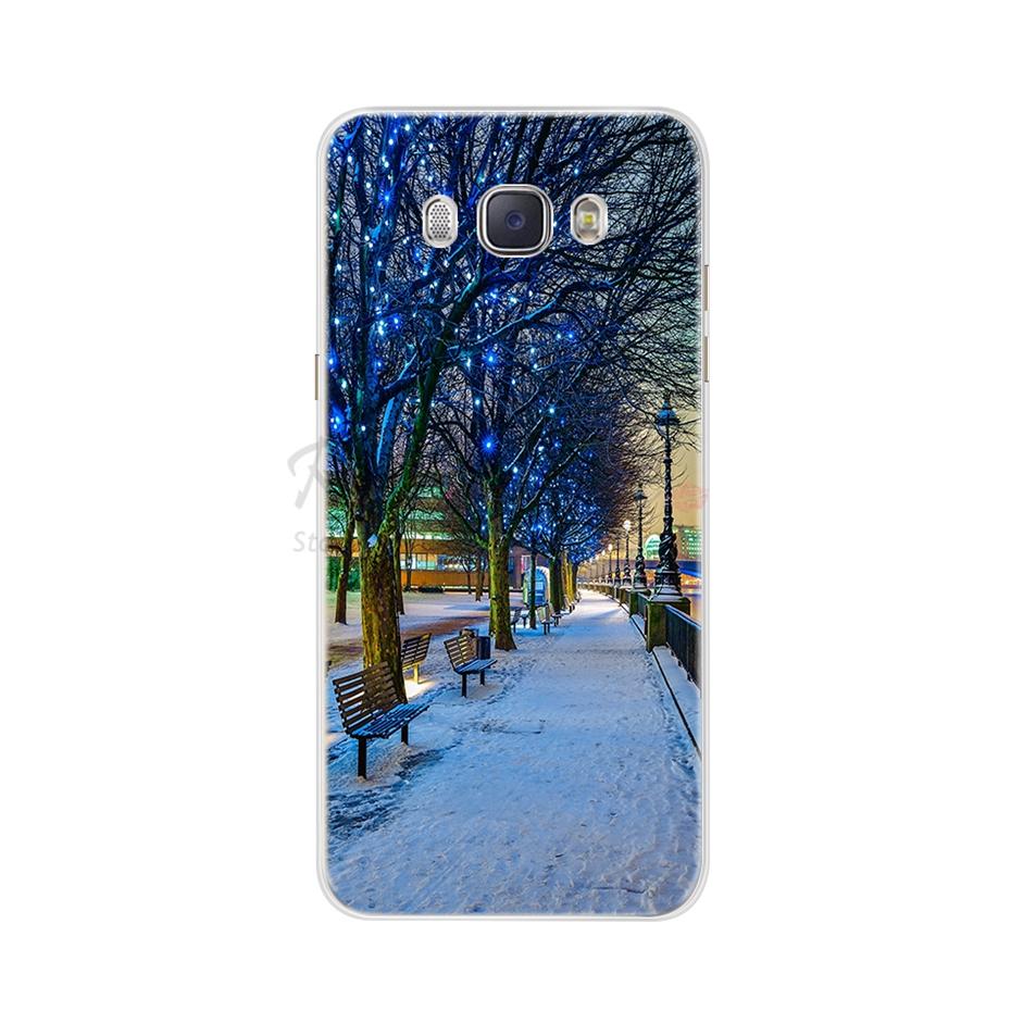 Для чехла Samsung Galaxy J5 2016 Чехол J510 J510F Обложка Цветы Расписная Задняя Защитная Крышка Телефона Для Coque Samsung J5 2016 Чехол