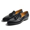 Fashion Fashion Leather Shoes For Men Elegant Business Office Place Handmade Tassel Braided Loafers Shoe Original Design Genuine Leather