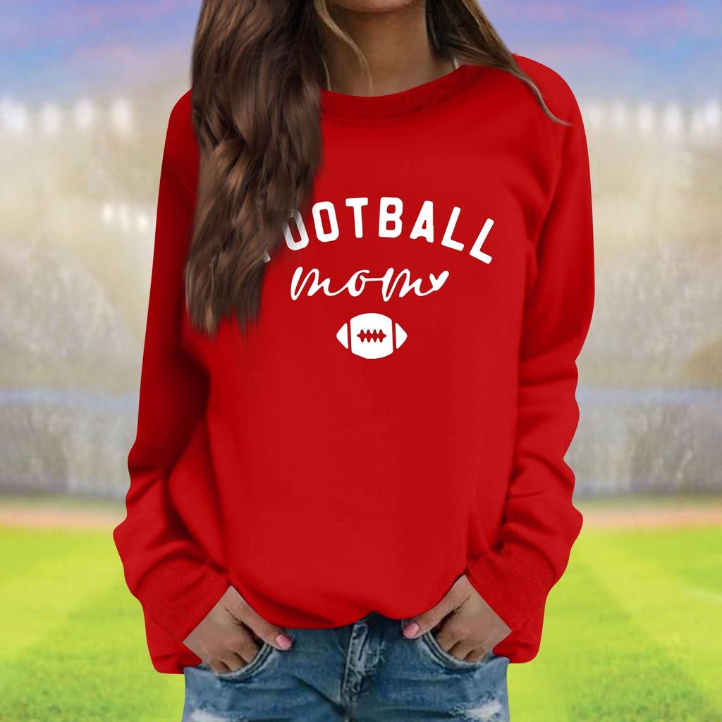 Женская модная повседневная толстовка с длинным рукавом и круглым вырезом с принтом