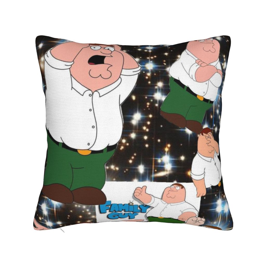 Decorative Pillow Cover F-Family Funny Guy Merch Seater  Pillow Case Cover Zipper Multiple Sizes