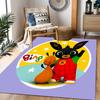 Bing Bunny Colorful Adventure Themed Anti-Slip Rugs - Polyester Home Decor, Suitable for Bedrooms, Living Rooms, Doorways, Studios, and Decorations