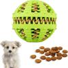 Dog Toy Ball Teething Toy For Bored Small Medium Large Dog Teeth Cleaning Treats Dispensing IQ Training Toy (8cm Large, Green)