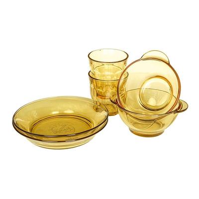 Набор из 4 блестящих хрустальных мисок Pyrex