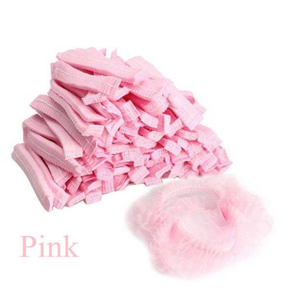 100 Pcs Disposable Stretch Non Woven Fabric Catering Hat Eyebrows Tattoo Hair Net Caps Microblading