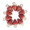 10 шт./компл. эмалированный сплав клубника подвески подвеска ювелирные изделия своими руками изготовление ремесла подарок