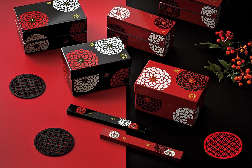 Tatsumiya Hyakuka W15 30436 Box, Red, Size Approx. D9.3 H8.5