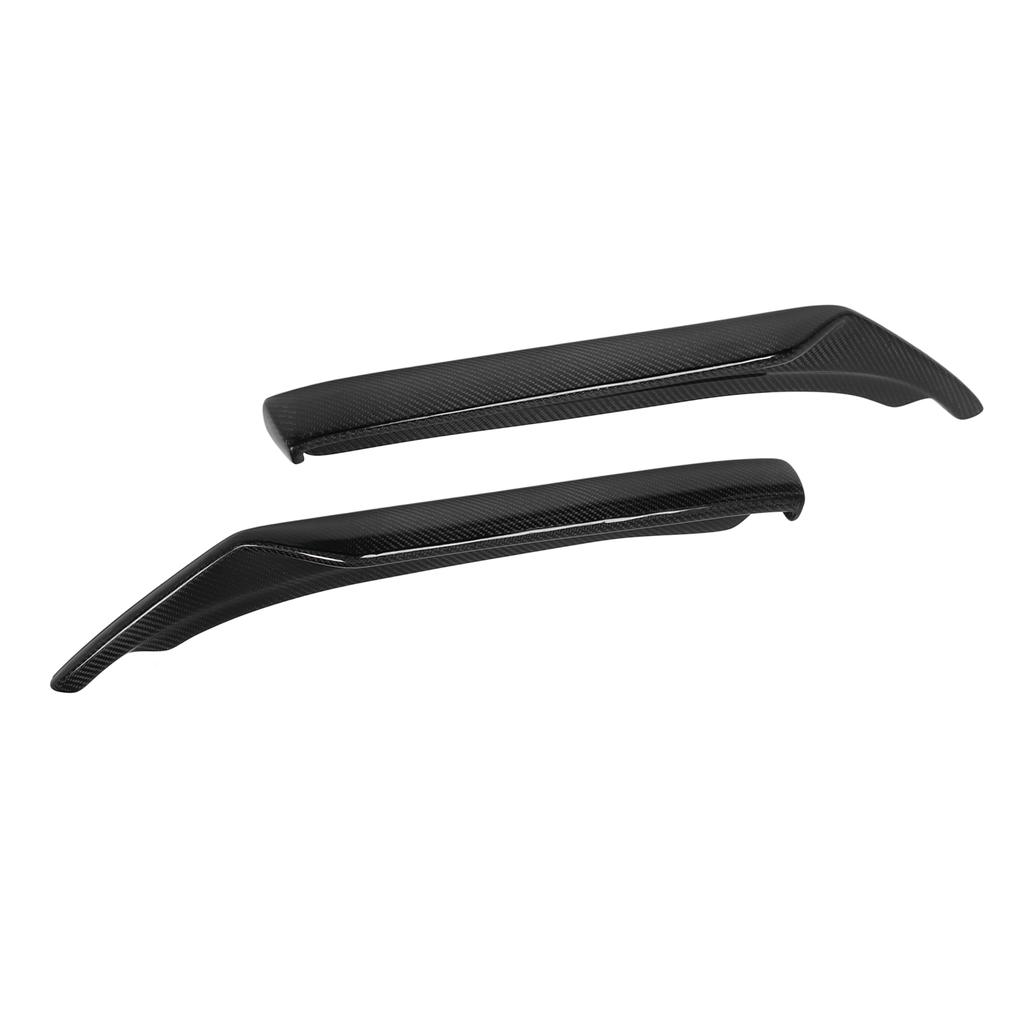 2 Pcs Rear Bumper Splitter Diffuser Carbon Fiber Side Lip Splitters Aprons Extension Replacement