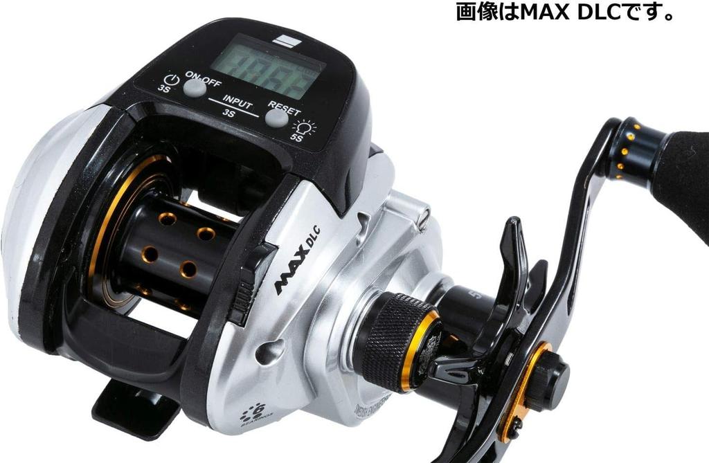 Катушка AbuGarcia MAX DLC с большим цифровым счетчиком лески, модель с рукояткой Power, правая рука [Б/У]