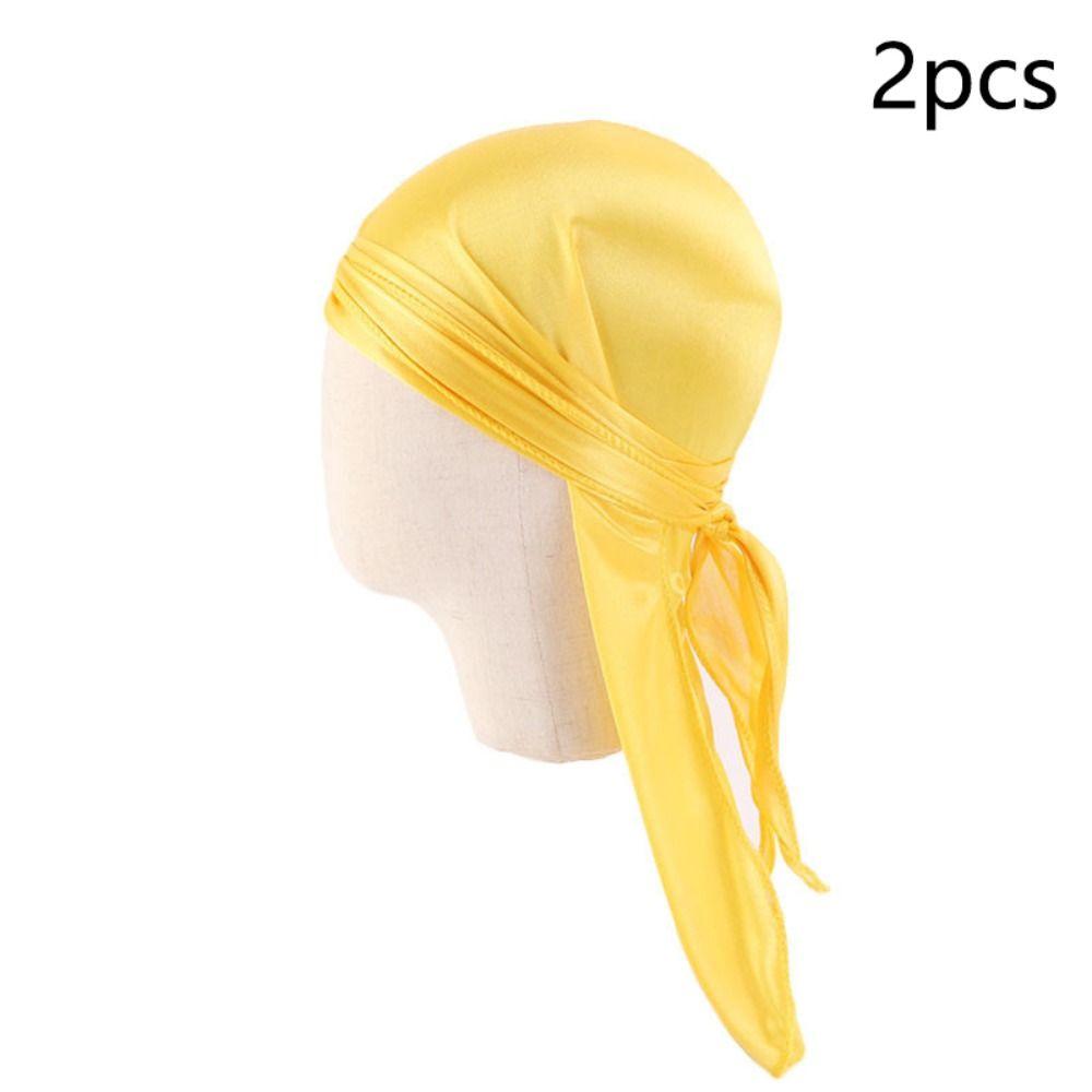 2шт Дураг Пиратская шляпа Имитация шелка Детский тюрбан Хиджаб Кепка Эластичная повязка на голову для мальчика