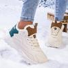 Женские зимние кожаные повседневные уличные ботинки на теплой бархатной подкладке