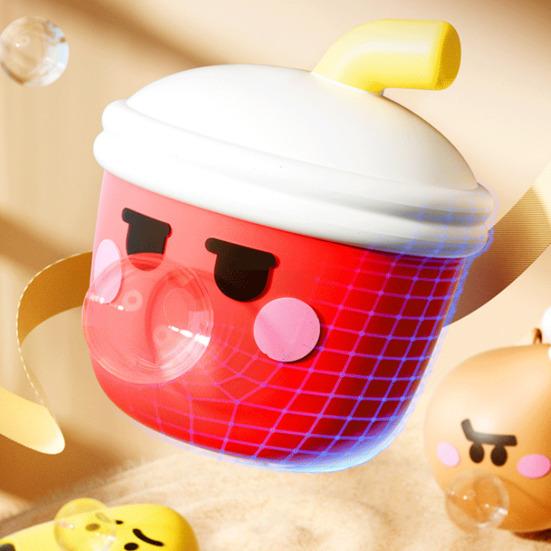 Stress Relief Fast Food Toy Bubble Popping Cartoon Hamburger French Fries Drumstick Ice Cream Cola Squeeze Toy Office Worker