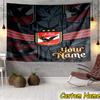 Custom Name Al-ahly Football Design Tapestry Room Decoration Wall Hanging for Living Room Bedroom, Dormitory, Birthday and Christmas Gifts