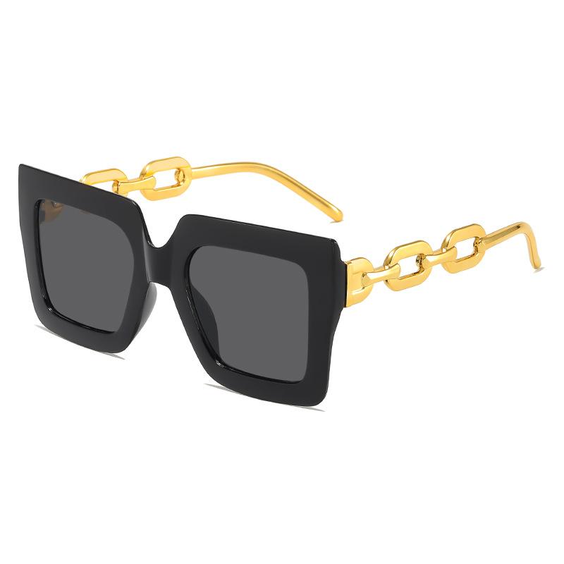 Новые Модные Роскошные Солнцезащитные Очки Cat Eye с Цепочкой на Дужках Женские Мужские Защита от УФ-лучей Летние Трендовые Очки для Путешествий Вождения