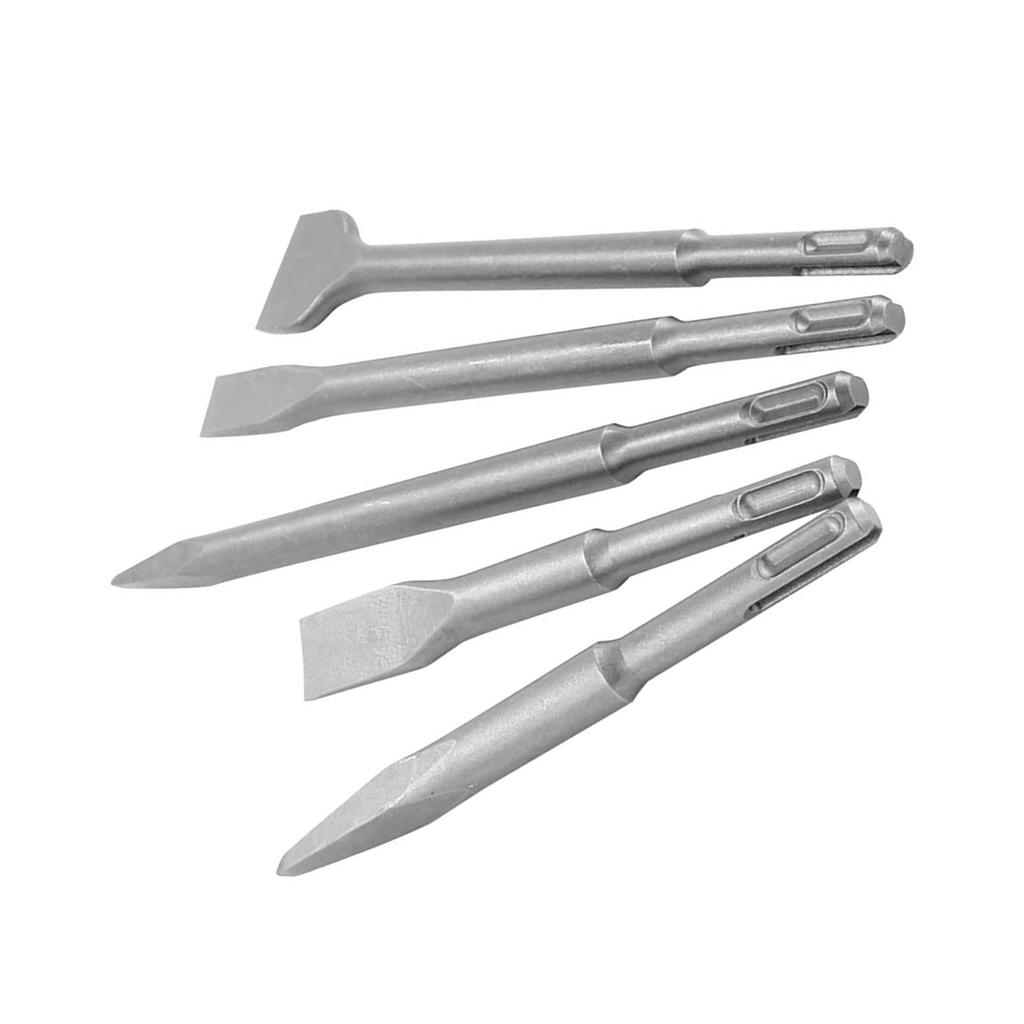 5 шт. Ударные зубила с круглым хвостовиком из стали 40Cr для перфоратора, точечные, плоские