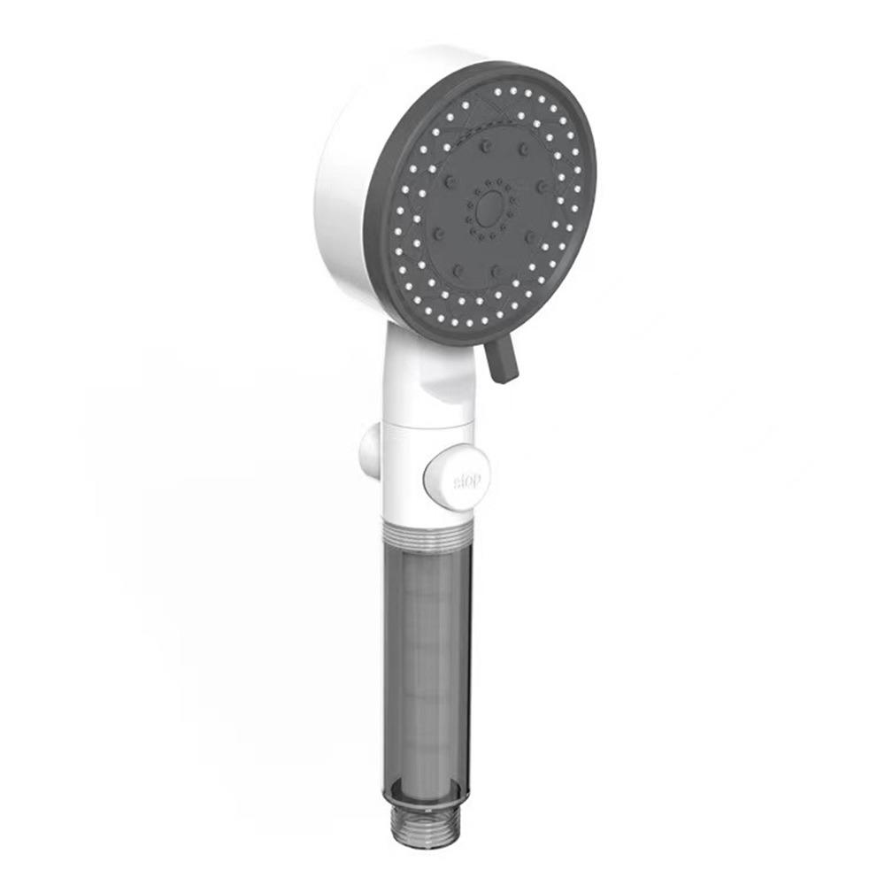 Black White Color High-Pressure Shower Head 10 Spray Modes Water Saving Shower  Bathroom Use