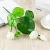 Mini Lotus Flower Artificial Fake Flowers Simulation Lotus Leaf  Bedroom Wedding