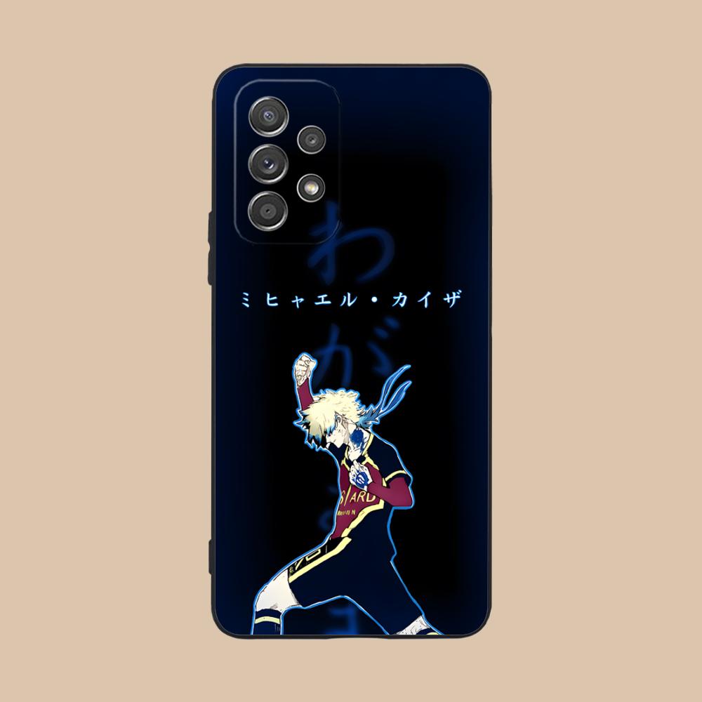 Чехол для телефона Blue Lock Michael Kaiser для Samsung Galaxy A73 72 71 70 56 55 54 53 52 36 35 34 23 16 15 5G Цветная печать