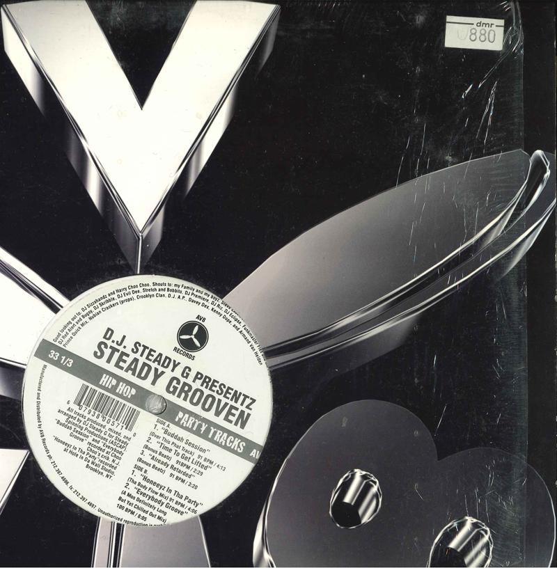 12-дюймовая пластинка DJ STEADY G Dj Steady G Представляет Steady Grooven AV57 AV8 US Rap HipHopRB Б/у